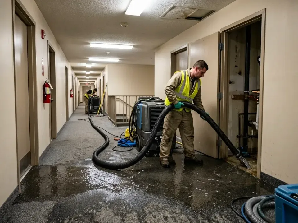 multi-unit-apartment-hallway-f-005 — frequently asked questions, Emergency Burst Pipe Water Extraction & Removal in Melbourn…